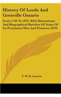 History Of Leeds And Grenville Ontario