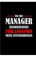Ich Bin Manager Informationen Verlangsamen Meine Entscheidungen