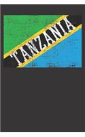 Notebook: Dot Grid Dotted 6x9 120 Pages Vintage Tanzania Africa Safari Vacaition Expedition Gift