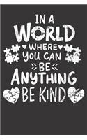 Notebook: Kindness Be Kind Inspirational Vintage Dot Grid 6x9 120 Pages