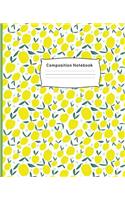 Composition Notebook: College Ruled Paper - Lemon Cover