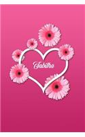 Tabitha: Matte Softcover Paperback, 6 X 9 Inch Personalized Notebook Journal with 120 Blank Lined Pages Gift for Girls Teens Women