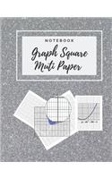 Graph Square Multi Paper Notebook
