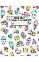 Blank Sheet Music Notebook