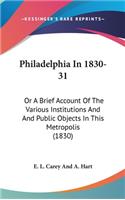 Philadelphia In 1830-31