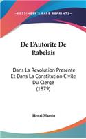 de L'Autorite de Rabelais