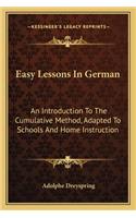 Easy Lessons In German