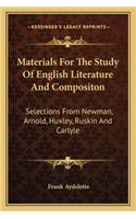 Materials for the Study of English Literature and Compositon