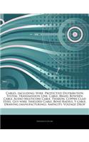 Articles on Cables, Including: Wire, Protective Distribution System, Transmission Line, Cable, Braid, Bowden Cable, Audio Multicore Cable, Twaron, Copper Clad Steel, Guy-Wire, Shi