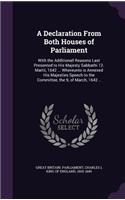 A Declaration from Both Houses of Parliament