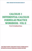 Differential Calculus Formulae Practice Workbook: Calculus I