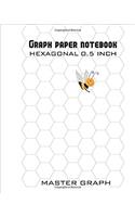 Graph Paper Notebook: 100 Pages Hexagonal 0.5 Inch: Volume 1 (Master Graph)