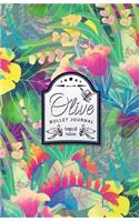 Olive Bullet Journal: Tropical Dotted Bullet Journal - 130 Quality Pages (Vol 1)