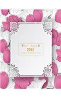 2020 Planner Weekly and Monthly: Jan 1, 2020 to Dec 31, 2020 Weekly & Monthly Planner + Calendar Views - Inspirational Quotes and Pink Flower Floral Cover - - December 2020 (2020 Pr