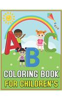 ABC Coloring Book for Children's