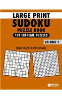 Large Print Sudoku Puzzle Book Extreme