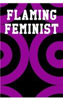 Flaming Feminist: Guitar Tab Notebook 6"x9" 120 Pages