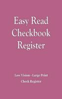 Easy Read Checkbook Register