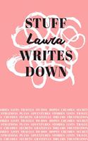 Stuff Laura Writes Down: Personalized Journal / Notebook (6 x 9 inch) with 110 wide ruled pages inside [Soft Coral]