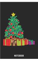 Notebook: A5 Liniert Lustiges Weihnachts Motiv Notizbuch für Weihnachten oder Nikolaus als Geschenk für die Adventszeit, Weihnachtswünsche und Weihnachtsplanu