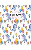 Notebook Unicorn: Composition Note Book -Large Book College Ruled Line Paper 8.5"x11" for for School / Work / Journaling