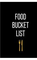 Food Bucket List: Journal Foodie, Amus-Bouche, Small Plates Tapa, Gift for a Top Chef Recipes, and Meals