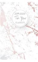 2019-2020 Two Year Planner: Elegant Marble Cover, 24 Months Planner and Calendar, Two Year Monthly Calendar Planner, Agenda Planner and Schedule Organizer, Journal Planner Pers(5 2 Year Calendar Logbook Diary Notebook)