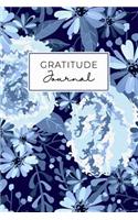 Gratitude Journal: Daily Gratitude Journal 52 Week Diary for a Happier You in One Minute a Day Navy Floral