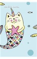 Dot Grid Journal: Cat Mermaid(1 Mermaid Bullet Journals)
