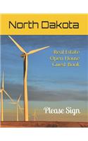North Dakota Real Estate Open House Guest Book: Spaces for Guests