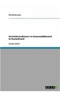 Vertriebsstrukturen im Automobilbereich in Deutschland: (German)