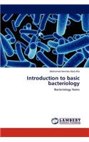 Introduction to basic bacteriology