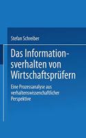 Das Informationsverhalten von Wirtschaftsprüfern