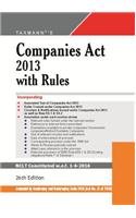 Companies Act 2013 With Rules (Hardbound Pocket Edition)