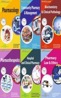 D,Pharma 2nd Year in English Set Of 6 Books, Biochemistry & Clinical Path , Community Phacy & Mgnt , Hospital And Clinic , Pharmacology , Pharmacotherapeutics , Pharmacy Law (WITH NEW SYLLABUS 2023)