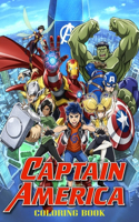 Captain america coloring book