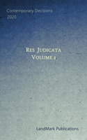 Res Judicata: Volume 2