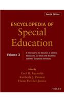 Encyclopedia of Special Education, Volume 3