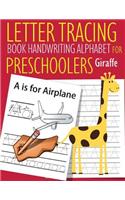 Letter Tracing Book Handwriting Alphabet for Preschoolers Giraffe