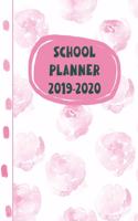 School Planner 2019-2020: Elegant Floral Design on Cover and Pages