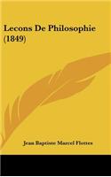 Lecons De Philosophie (1849)