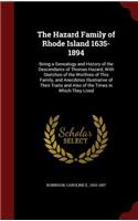 The Hazard Family of Rhode Island 1635-1894