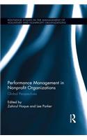 Performance Management in Nonprofit Organizations