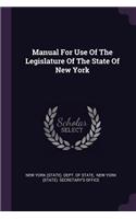 Manual for Use of the Legislature of the State of New York