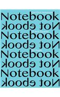 Dot Grid Notebook 1/4 Inch Squares 160 pages: Notebook Not Ebook with turquoise cover, 8.5"x11" 1/4 inch dot grid graph paper, perfect bound, ideal for structuring sketches
