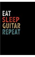 Eat Sleep Guitar Repeat Funny Musical Instrument Gift Idea