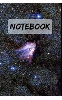 NOTEBOOK Space background, Cool Star Universe Journal Diary