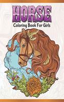 Horse Coloring Book For Girls: Cute Animals: Relaxing Colouring Book - Coloring Activity Book - Discover This Collection Of Horse Coloring Pages