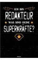 Ich bin Redakteur was sind deine Superkräfte? Notizbuch