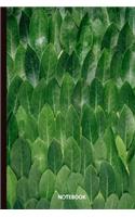 Notebook: Green Leaves Pattern(19 Notebook)